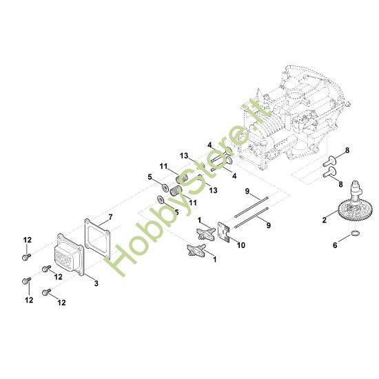 Picture of H - Albero a camme e valvole EVC 200.1 (EVC200-0002)